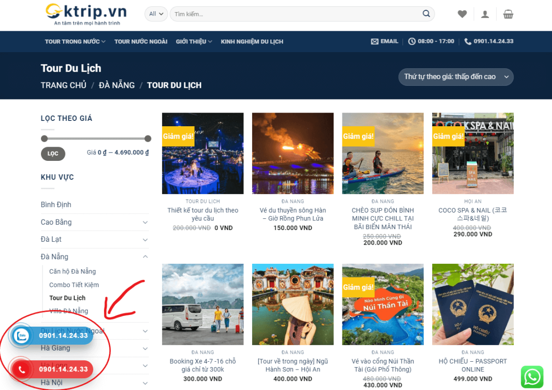 Các chương trình tour ghép Đà Nẵng