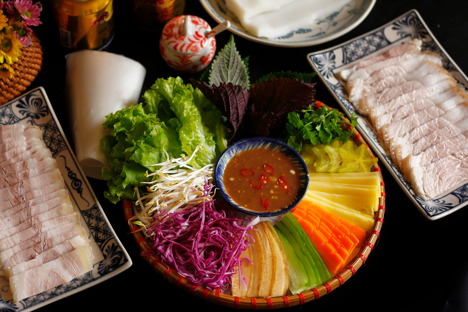 bánh tráng thịt heo - đà nẵng có gì vui