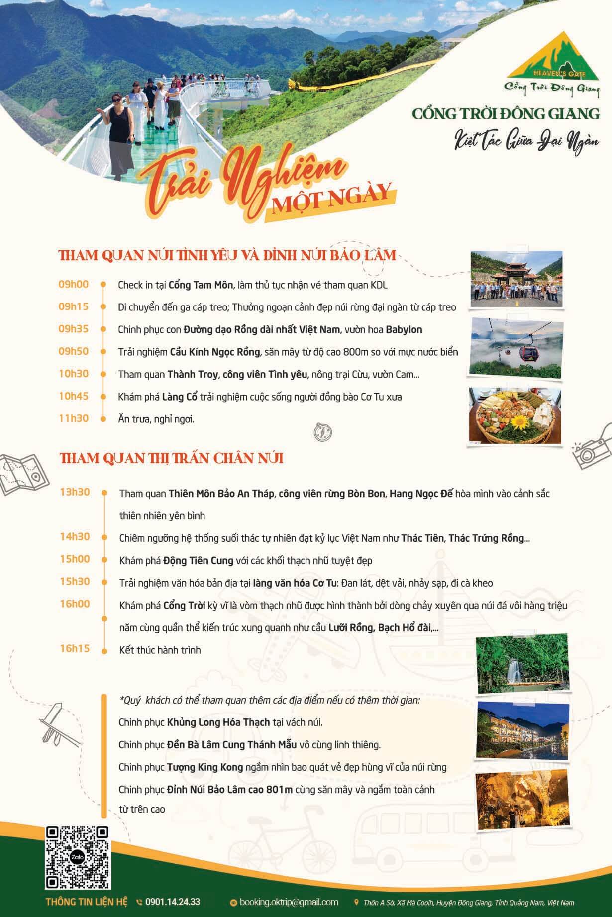 tour du lịch cổng trời đông giang