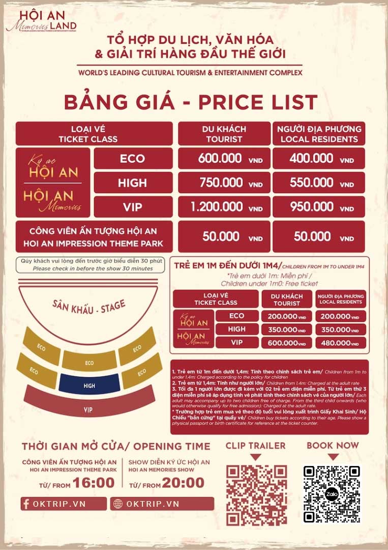 mua vé xem ký ức hội an