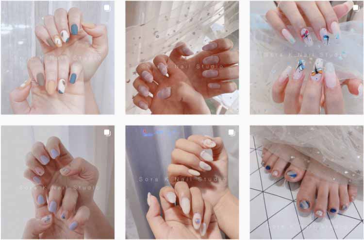 tiệm nail đẹp