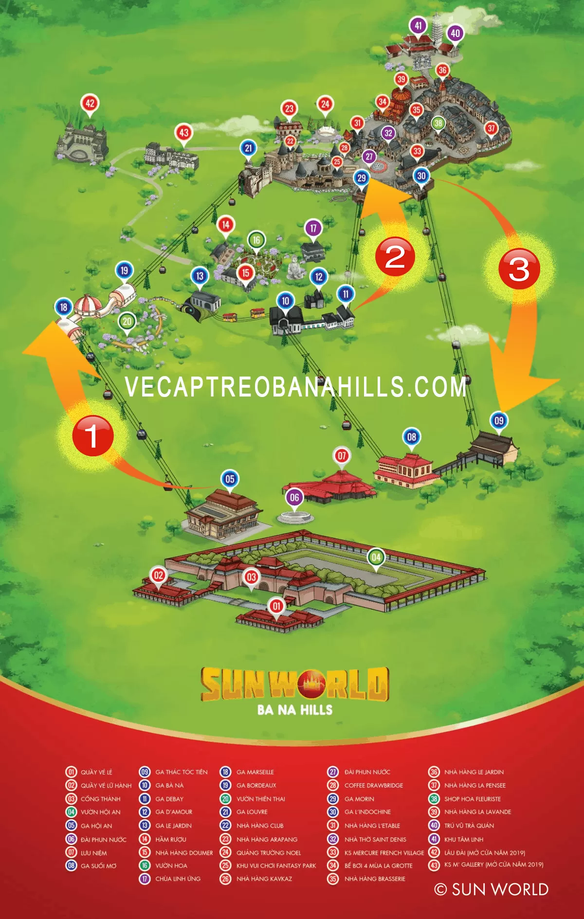 Bản đồ Bà Nà Hills