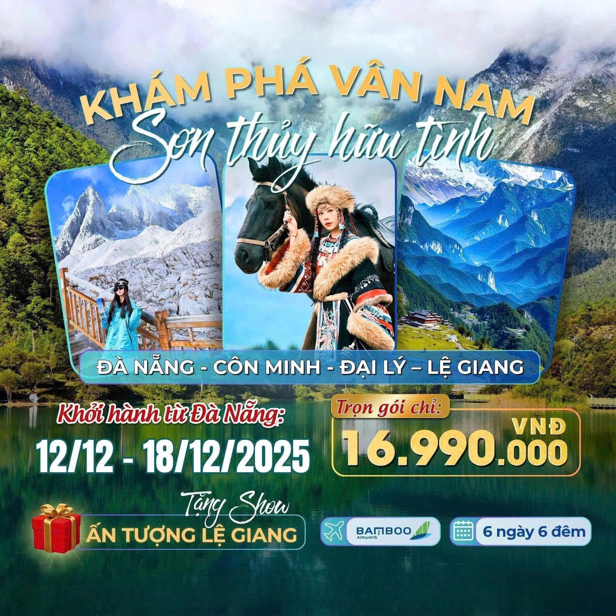 ĐÀ NẴNG - CÔN MINH - ĐẠI LÝ – LỆ GIANG