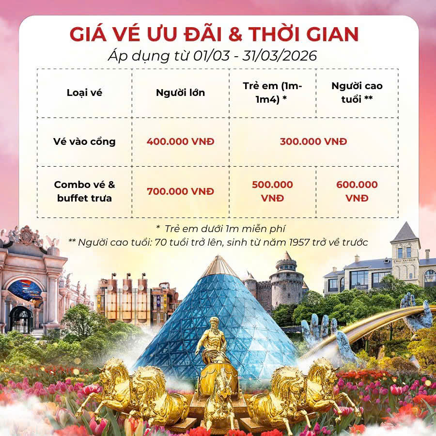 Ưu đãi Bà Nà Hills tháng 3/2026