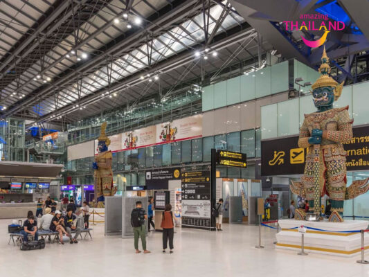 sân bay Suvarnabhumi - Tour Thái Lan 5N4Đ bay thẳng từ Đà Nẵng