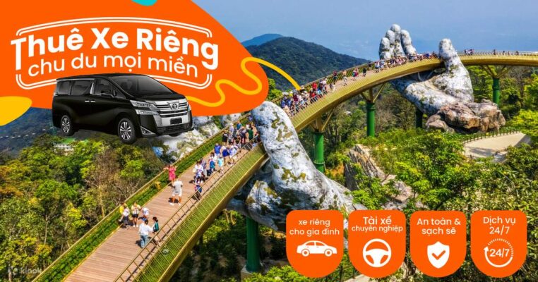 xe đưa đón tham quan Bà Nà hills