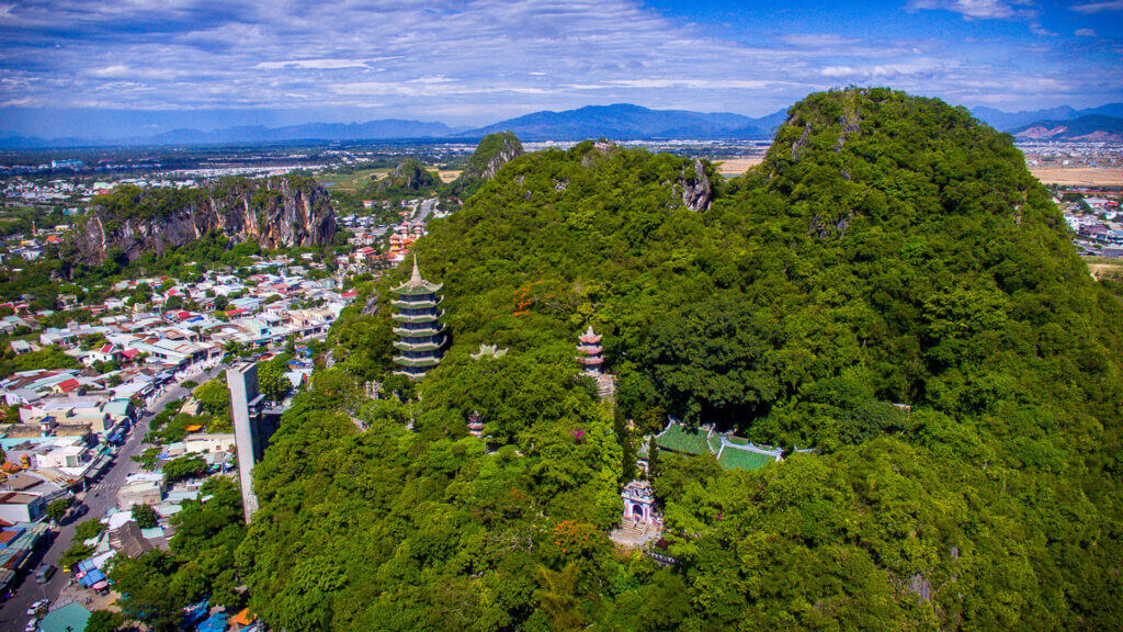 Marble Mountains Ngu Hanh Son stopover en route from Da Nang to Hoi An
