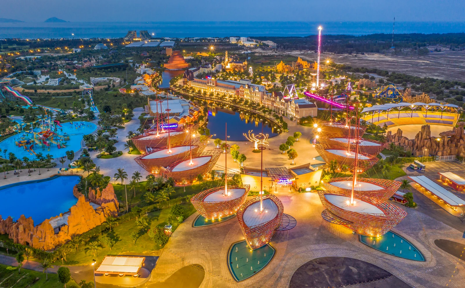 crossing harbor east meets west waterfront vinwonders nam hoi an