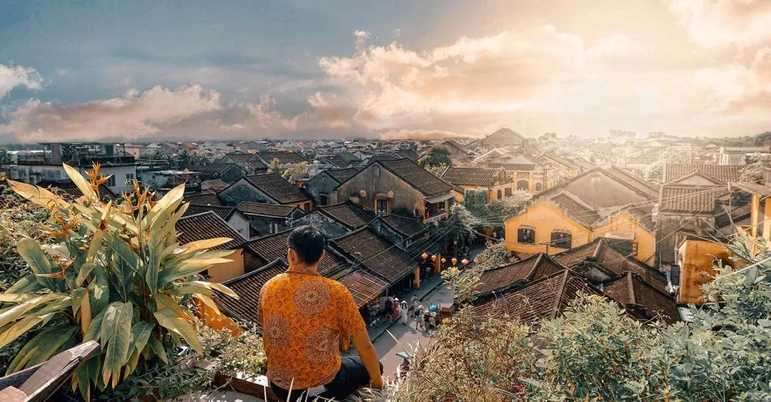 best photo spots in Hoi An 92 Station Cafe rooftop 360 panoramic view
