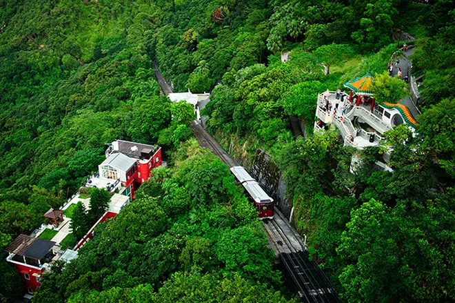 Đỉnh núi Thái Bình Victoria Peak Hồng Kông ngắm toàn cảnh vịnh Victoria và đường chân trời tráng lệ