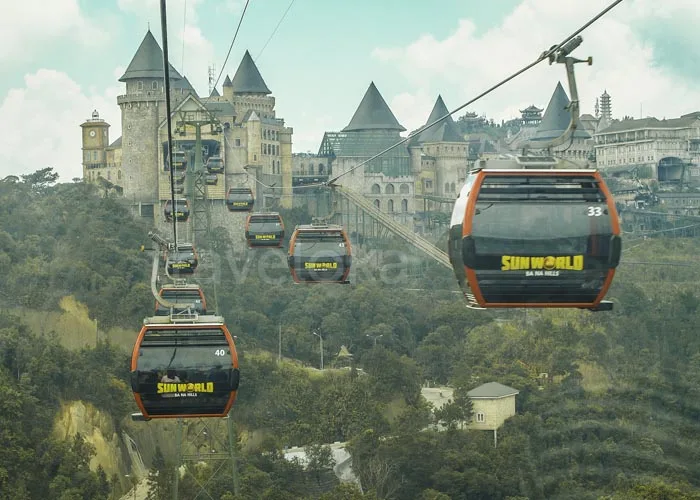 how to skip the line at Ba Na Hills world record cable car soaring above primeval forests