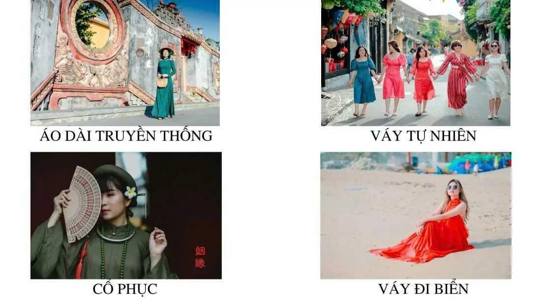 thuê quần áo chụp hình ở hội an huế đà nẵng đẹp uy tín đa dạng concept