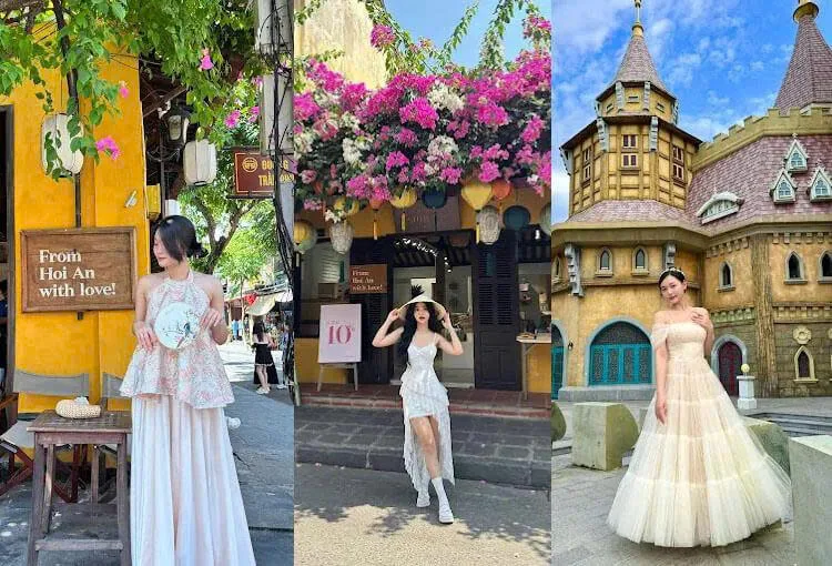 váy cách tân và đầm maxi thiết kế cao cấp thuê chụp ảnh sống ảo đà nẵng